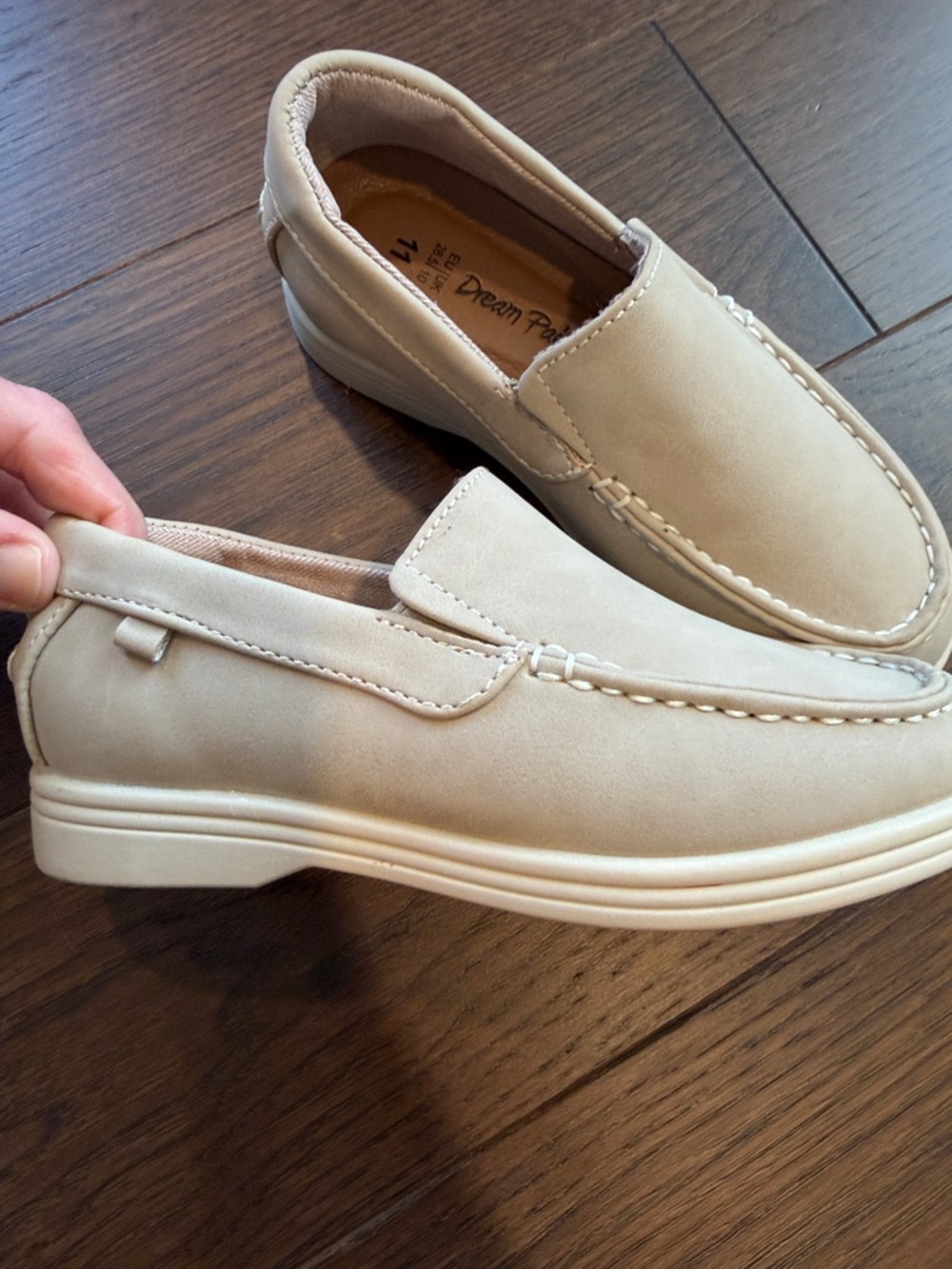 Dream Paris Boys Cream Slip on Loafer Size 11 - C39-058 - Picture 6 of 6